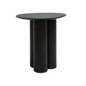 Miliboo - Table d'appoint design bois noir L44 cm hollen - Noir