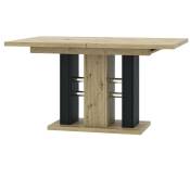 Mobilier1 - Table Goodyear 126 , 75x90x140cm, Allongement, Stratifié
