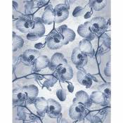 Papier peint panoramique Orchidée - 200 x 250 cm de Komar bleu