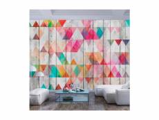 Papier peint - rainbow triangles-100x70 A1-SFT1563