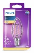 Philips ampoule LED Flamme Torsadée Filament E14 2W