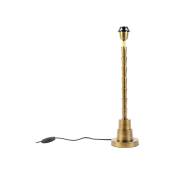Pisos - Lampe de table - 1 lumière - ø 120 mm - Bronze - Art Deco - éclairage intérieur - Salon i Chambre - Bronze - Qazqa