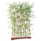 Plante artificielle haute gamme Spécial extérieur/ Haie artificielle bambou coloris vert - Dim : 190 x 35 x 110 cm