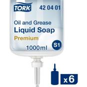 Savon liquide spécial huile et graisse 6x 1000 ml TORK 420401 W073141
