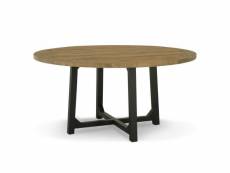 Table à manger bois marron 110x110x78.5cm - décoration