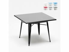 Table industrielle 80x80 de bar et restaurant en acier de style tolix dynamite AHD Amazing Home Design