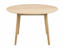 Table ronde en bois clair l120 - nogana