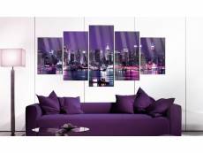 Tableau sur verre acrylique - ciel violet [verre] 200x100