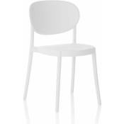 Tft Home Furniture - Set de 4 Chaises ice blanc
