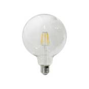 Trade Shop Traesio - Filament Led Bulb 12w Globe Sphere E27 Cold Warm Natural Light G125t12 -blanc Chaud- - Blanc chaud
