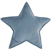 Atmosphera - Coussin polyester étoile Bleu Gris 49 cm