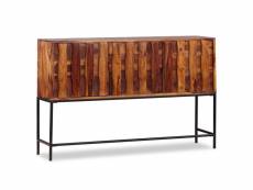 Buffet bahut armoire console meuble de rangement bois massif de sesham 120 cm helloshop26 4402150