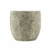 Cache-pot Medium / Ø 21,5 x H 20,5 cm - Serax gris en céramique