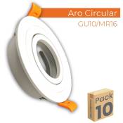 Cerceau en aluminium circulaire pour ampoule GU10/Dicroica