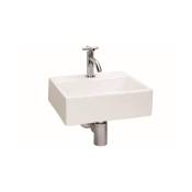 Differnz - lave-mains 33x11.3x28.5cm Céramique 1 trou pour robinet Blanc