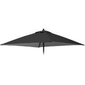 Elios Parasols - Toile de remplacement pour parasol de jardin 2x2 carré Plutone Noir