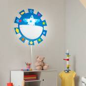 Etc-shop - Lámpara de habitación infantil, lámpara de sala de juegos, lámpara de pared, lámpara de pared, lámpara infantil, adhesivo estrella acero