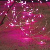 Fééric Lights And Christmas - Guirlande lumineuse intérieur 2m rose 20 led à piles Feeric lights & christmas