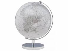 Globe décoratif, fer et plastique, couleur blanche,