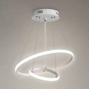 Goeco Suspension Luminaire LED, Lustre circulaire moderne,