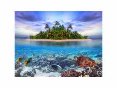 Île tropicale, papier peint photo mural 360x255cm