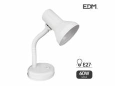Lampe de table blanche modèle london e27 60w E3-30251