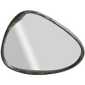 Miroir en aluminium grand modèle Beryl - Gris