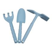 Mv Industrie - Kit 3 outils de jardinage, Couleur Bleu