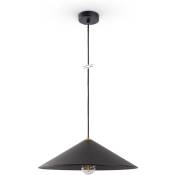 Paco Home - Lampe Suspension Table à Manger Cuisine Vintage Métal E27 Noir - or, Ø42cm