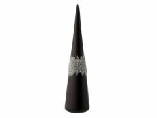 Paris prix - statuette déco "cône glace diamant" 42cm noir