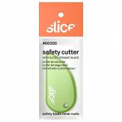 SLICE 00200 Cutter de Sécurité, Lame Micro-Céramique, Sachet Coussin, Vert