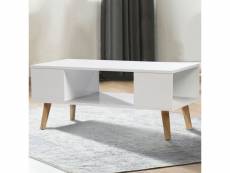 Table basse effie scandinave bois blanc