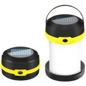 Tlily - Lanterne de Camping à led à éNergie Solaire usb Pliable Solaire Portable Rechargeable pour RandonnéE de Camping Chasse Jaune