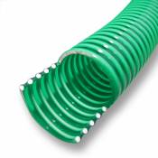 Tuyau d'aspiration 25 m à pression diamètre 50mm (2) spirale renforcement annelé vert - Or