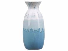 Vase décoratif blanc et bleu 25 cm chalcis 291126