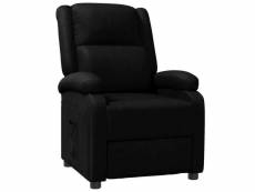Vidaxl fauteuil inclinable noir similicuir 322436