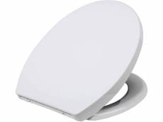 Abattants wc siège de toilette haut de gamme avec abaissement automatique plastique fast fix soft close helloshop26 19_0000718