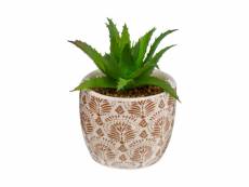 Atmosphera - plante artificielle verte dans un pot en céramique
