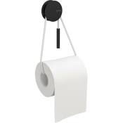 Cosmic - Diabolo porte-papier toilette porte roleau dérouleur de papier toilette noir mat blanc mat type d'installation murale type de fixation
