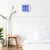 Designobject - Horloge murale ronde design coloré moderne Azulejo d