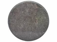 Dessus de table noir ø60x2,5 cm marbre