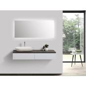 Ensemble de salle de bain Vision 1200 blanc mat - miroir