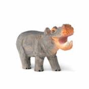 Figurine Animal / Hippo - Bois sculpté main - Ferm Living multicolore en bois