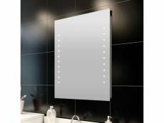 Inedit décorations gamme port moresby miroir de salle de bain avec lumières led 50 x 60 cm (l x h)