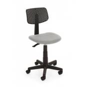 Iperbriko - Petite chaise de bureau à roulettes grises