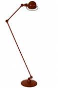 Lampadaire Loft / 2 bras articulés - H max 160 cm - Jieldé marron en métal