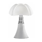 Lampe sans fil en acier inox blanc 27 x 35 cm Mini Pipistrello - Martinelli Luce