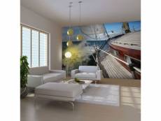 Papier peint intissé paysages croisière en bateau dans la mer - ahoj! Taille 350 x 270 cm PD14477-350-270