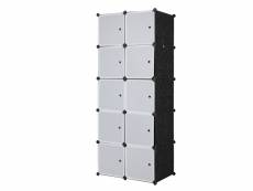 Penderie 10 étagères de rangement cubes conçoivent une armoire de placard modulaire multifonctionnelle avec tige de suspension Talkeach