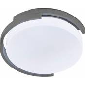 Plafonnier LED métal blanc gris lampe de chambre plafonnier